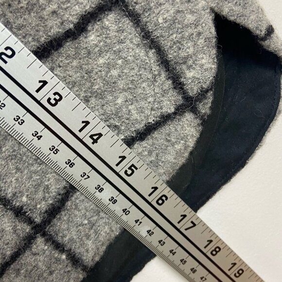 Madewell Wool Shirttail Mini Skirt Womens Size 0 Plaid Career-Wear Fleece Boho - Picture 12 of 12